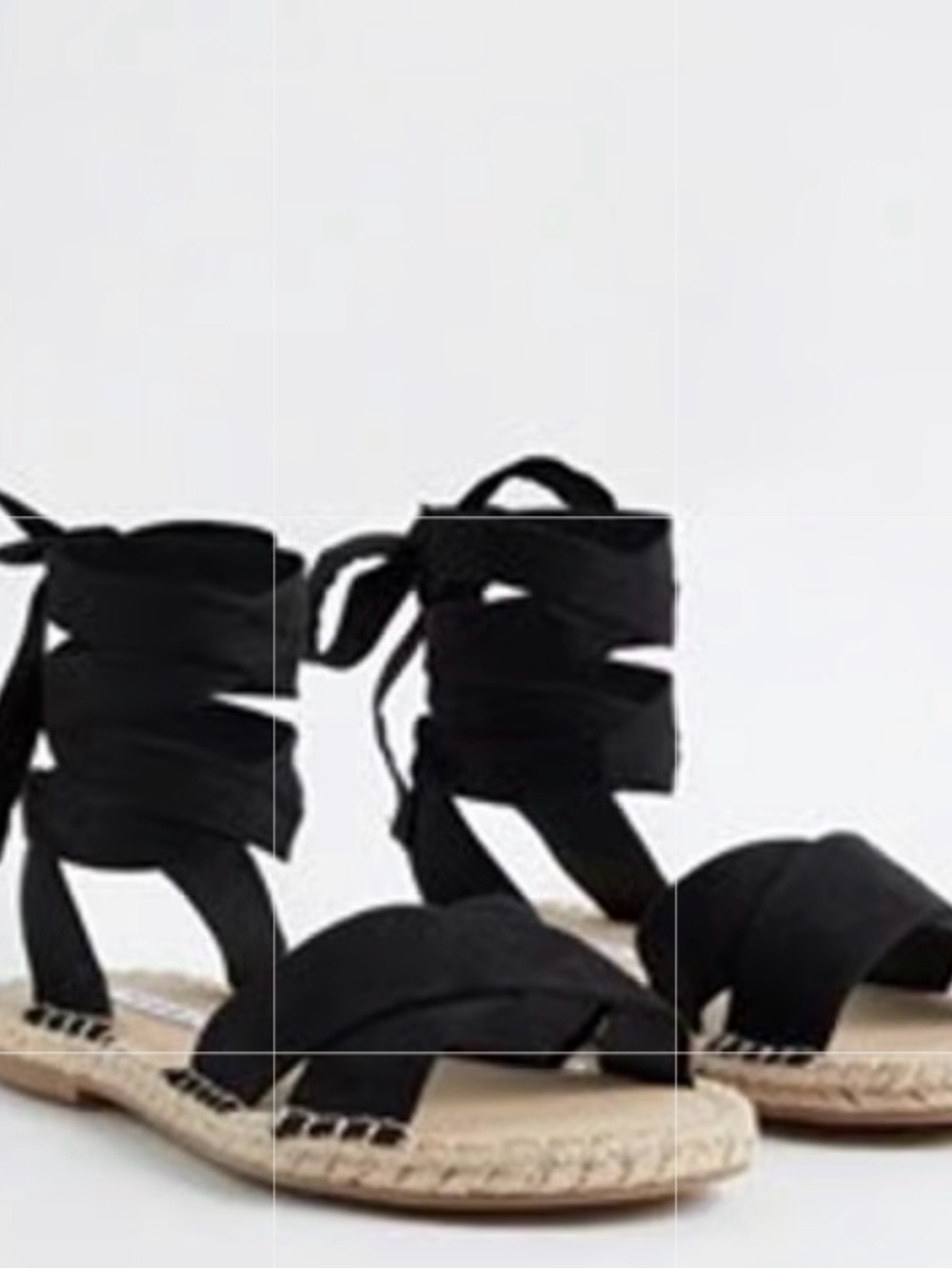 Torrid Black BNWT LaceUp The Ankle Espadrille Sandals Fit Like 12 WW BRAND NEW